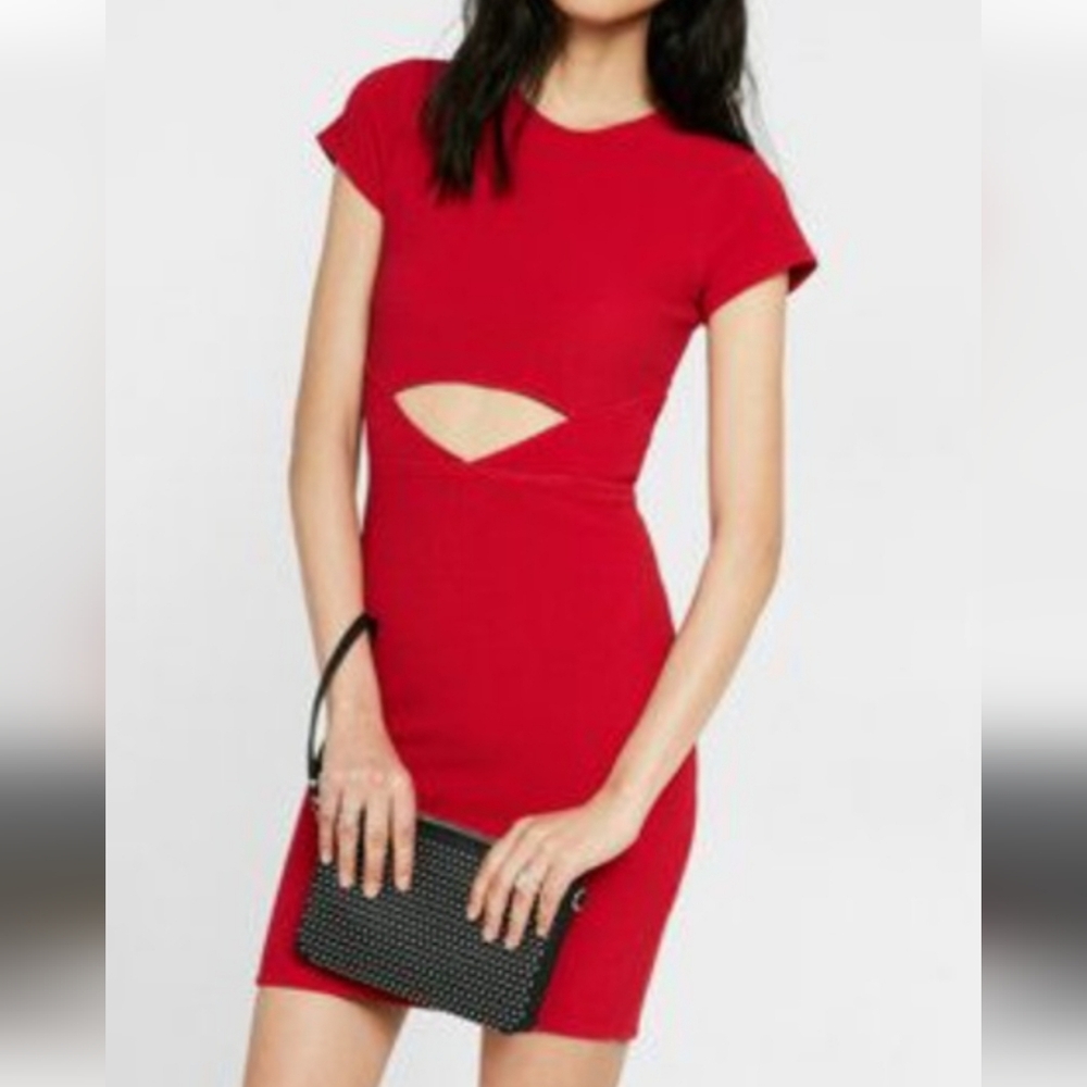 Express Fully lined Ccoctail Cut Of Mini Dress Size L